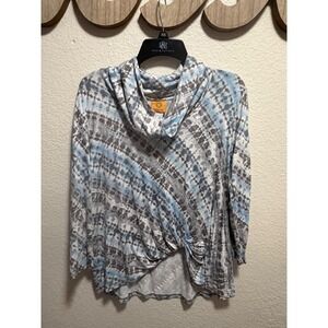Ruby Rd. Blue Blouse Top
